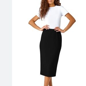 Reiss Black Pencil Skirt